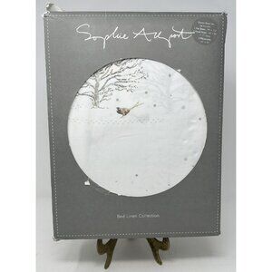 SOPHIE ALLPORT SNOWY COTTAGE Queen 4 Piece 100% Cotton Sheet Set Winter NIB NEW